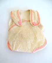 Vintage 1950&#39;s Tiny Tears Beige &amp; Pink Romper for Small Doll - $18.99