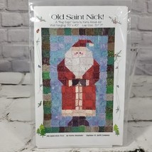 Old Saint NIck Rag Edge Santa Pattern-Saginaw St. Quilts - £7.77 GBP