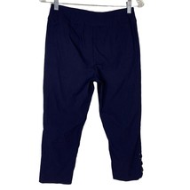 Tribal Pants Navy Flatten It Trouser 4 Pull On Stretch Lace Up Ankle - $29.00