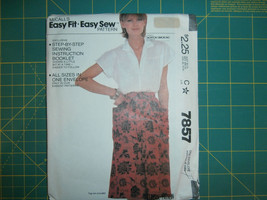 McCall&#39;s 7857 Size 6-20 Misses&#39; Wrapped Skirt - $12.86