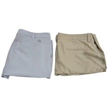 Adidas Mens Size 38x30 ClimaLite Golfing Golf Pants Khaki and Gray 2 Pairs - £34.04 GBP