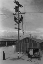 Line crew at Work in Manzanar by Ansel Adams #3 - Art Print - £17.57 GBP+