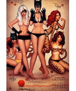 12x18 Inch Nathan Szerdy SIGNED Art Print Catwoman Black Cat Cheetah Tigra - $485.32 MXN