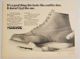 1965 Print Ad Ranger Utility Shoes, Boots Fine Glove Leather Endicott-Jo... - $9.88