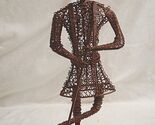 Turkish Ottoman Man Metal Wire Frame Artisan Statue Figurine Man Cave Art - $49.49
