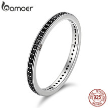 2020 TOP SALE Authentic 925 Silver 2 Colors Dazzling CZ Stackable Rings for Wome - $21.14
