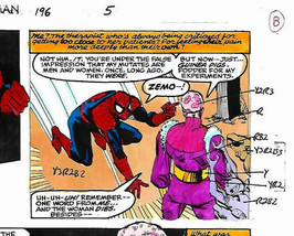 Original 1993 Spectacular Spider-man 196 color guide art page 8: Marvel, Buscema - $68.59
