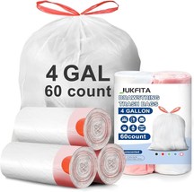 Trash Bags 4 Gallon Small  Unscented Small Garbage Bags 60 Pack - $20.46 CAD