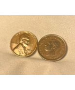 Rare 1940 Canadian Penny  {1} and 1940 Lincoln penny {1} Lot of 2 - €16,27 EUR