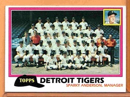 1981 Topps # 666 Detroit Tigers Team Card ! - £0.52 GBP