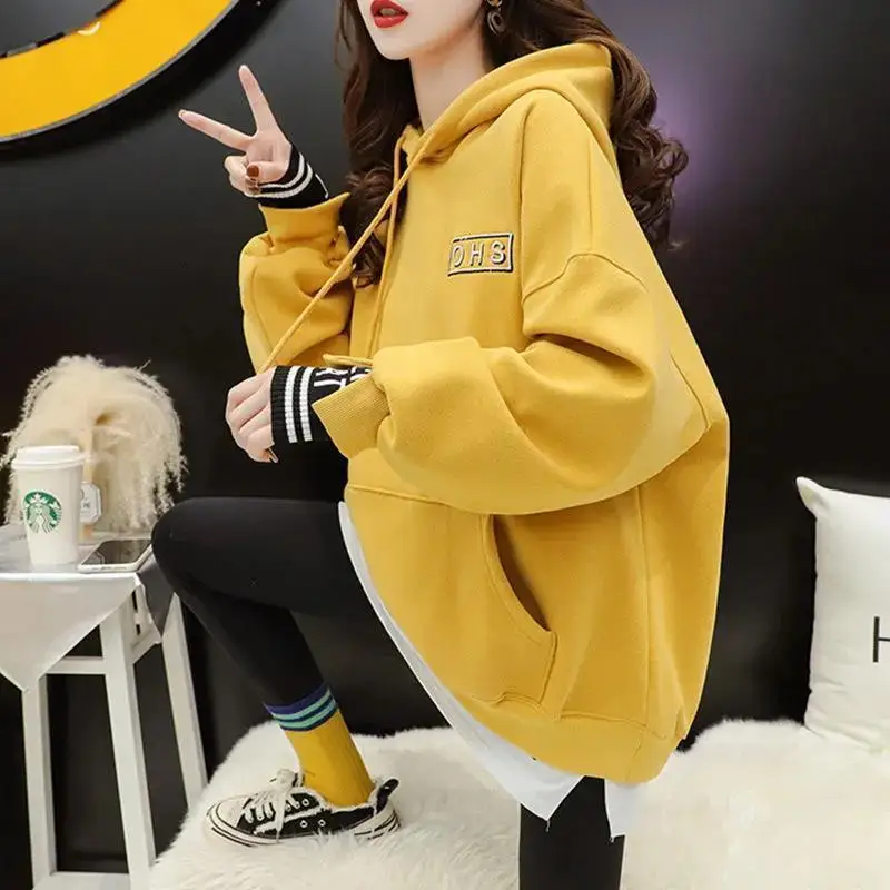 Sporting Aesthetic Korean Fashion Hoodie Clothes Sweatshirt Cute Hoodies for Wom - £46.30 GBP