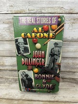 The Real Stories of Al Capone John Dillinger Bonnie &amp; Clyde Questar VHS - £11.01 GBP