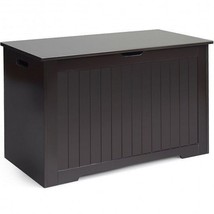 Wooden Toy Box Kids Storage Chest Bench -Brown - Color: Brown - $133.76