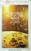 The First Men in the Moon: A Novel by H. G. Wells / 1968 Magnum Easy Eye - £1.82 GBP