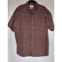 Mens Goodfellow XXL Plaid Short Sleeve Button Down Shirt Pocket - $10.89
