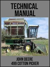 John Deere 499 Cotton Picker Technical Manual TM1069 On USB Drive - $18.00