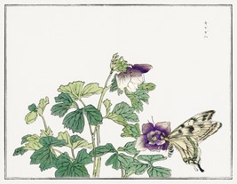 13581.Decor Poster print.Room Wall interior art.Japanese drawing.Butterflies - £12.74 GBP+