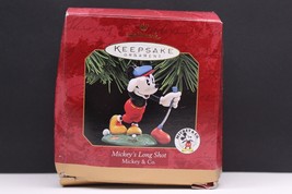 Hallmark Keepsake Christmas Ornament Mickey&#39;s Long Shot Golfing Disney 1997 - £15.13 GBP