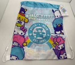 Hello Kitty &amp; Friends Build A Bear Workshop Drawstring Bag Carrier New W Tags - £11.00 GBP