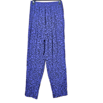 Vintage Blue and Black Abstract Pants Size Medium  - $34.65