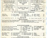 Doering Hotel Dinner Menu Temple Texas 1942 - $54.55
