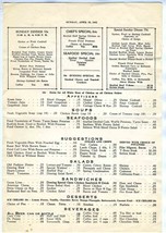 Doering Hotel Dinner Menu Temple Texas 1942 - £42.89 GBP