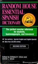 Random House Essential Spanish Dictionary, 2nd Ed. / 30,000+  Spanish/En... - $1.13