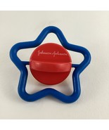 Johnson &amp; Johnson Spinning Star Rattle Baby Toy Vintage Red Yellow Blue ... - $33.78 CAD