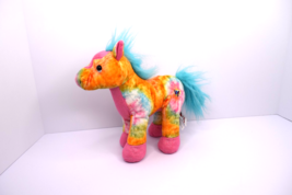 Webkinz Ganz Tie Dyed Pony Horse Plush HM677 No Code 8&quot; Stuffed Animal - $169.16 MXN