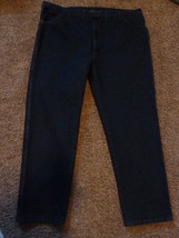Rustler Rugged Wear Men&#39;s Jeans 46x30 Classic Fit Straight Leg Stronger Denin - £16.99 GBP