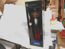 Evergreen &quot;NFL - NY Giants Wooden Nutcracker&quot; Decor 12” NEW - $29.65