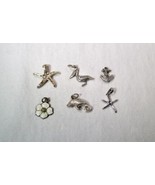 Sterling Silver Nautical Ocean Theme Charms - Lot of 6 - K1263 - £38.72 GBP