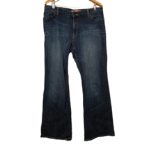Levis Womens The Skinny Jeans Blue Stretch Dark Denim Wash Mid Rise 14 M... - $14.84