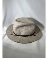 Hat Attack 100% Wool Travel Fold Hat Attack Cap Fedora Woman Beige Gray ... - $57.62 CAD