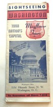 Vtg 1940s Mayflower Tours Giro Turistico Washington Dc Pubblicità Brochure - £7.55 GBP