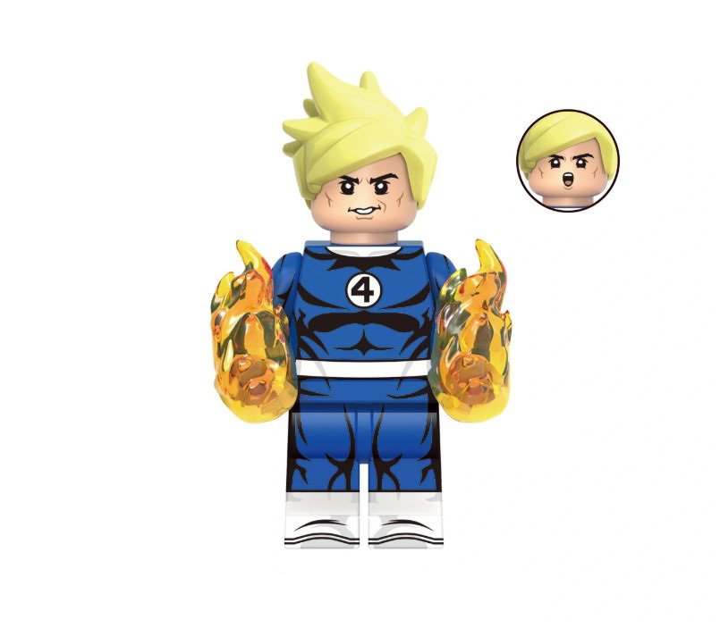Minifigure Human Torch Johnny Storm The Fantastic Four Movie Toys US - $8.49