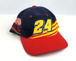 Jeff Gordon Nascar Dupont #24  Snapback Hat Adjustable Red Blue Yellow C... - $19.79