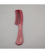 Vintage Goody Unbreakable Detangler Wet Comb 8&quot; Red - $15.18 CAD