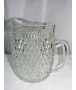 Vintage Indiana Glass 64 Ounce Pitcher Diamond Point Pattern - $695.71 MXN
