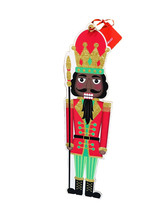 Christmas Wooden Glittered 24” Wall Hinging Nutcracker Decor. - £25.84 GBP