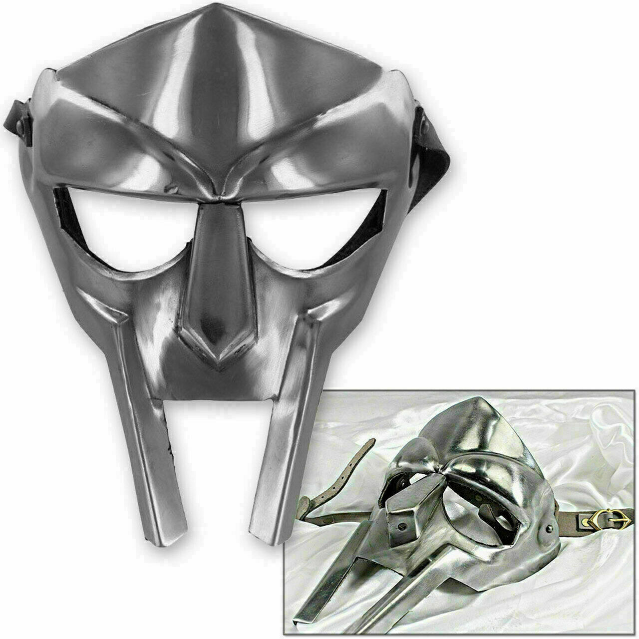 Primary image for Medieval Gladiador Máscara Mad Villain 18g Acero Templado Cara Armor Réplica