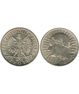 2 zlotys Polish silver coin - model 1932 Polonia - $33.00