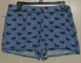 New Womens Tommy Hilfiger Novelty Fox Print Flannel Sleep Lounge Shorts Size L - $23.33