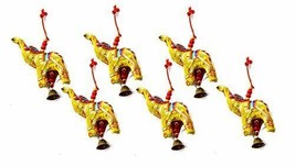 Elephant Bell Decorative Hanging Layer Set of 6 (Yellow)  - $72.04