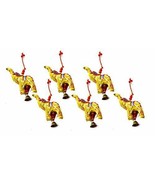 Elephant Bell Decorative Hanging Layer Set of 6 (Yellow)  - $72.04