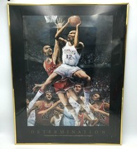 Determination Basketball Poster Framed 28&quot; x 22&quot;  T C Chui Frontline Artwork  - £13.58 GBP