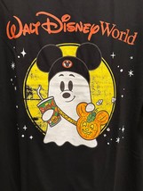 Disney Parks WDW Halloween Mickey Mouse Ghost Pumpkin Adult TShirt XL NW... - $44.54