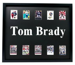Tom Brady Framed 10 Football Card Collage Tampa Buccaneers New England Patriots - £166.38 GBP