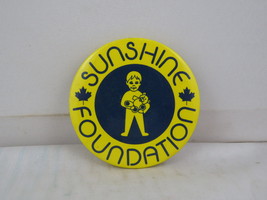 Vintage Cause Pin - The Sunshine Foundation Canada - Celluloid Pi  - £11.79 GBP