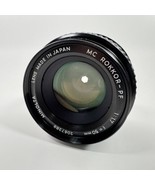 Minolta MC Rokkor-PF 50mm 1.7 Minolta MF Lens Nice Clean Vtg - $67.45 CAD